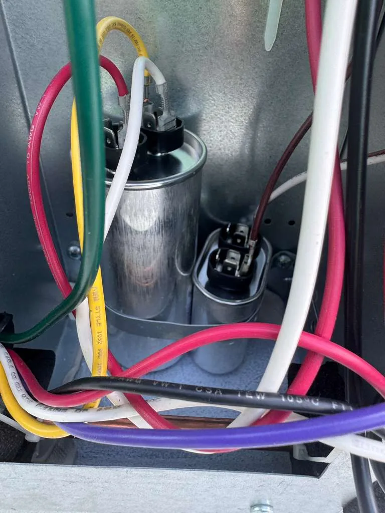 RV AC capacitor replacement and heat pump component service in Palm City