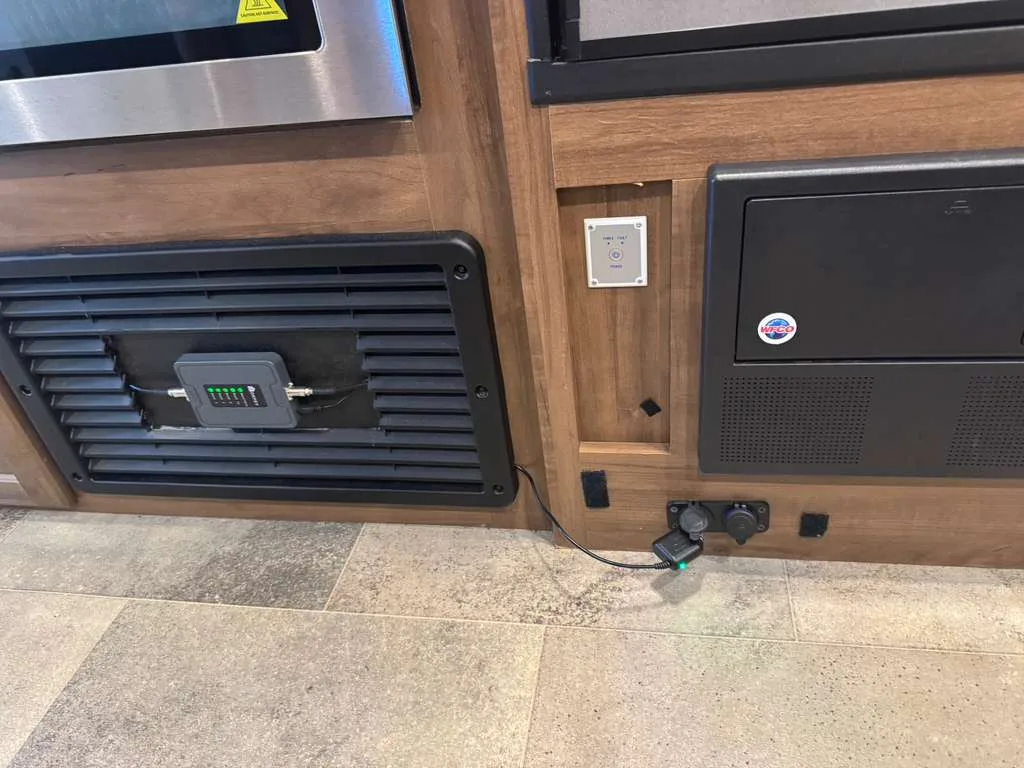 RV electrical control board and solar charge controller installation